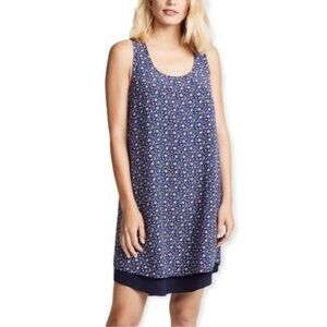 Tory Burch Blue Floral Midi Dress